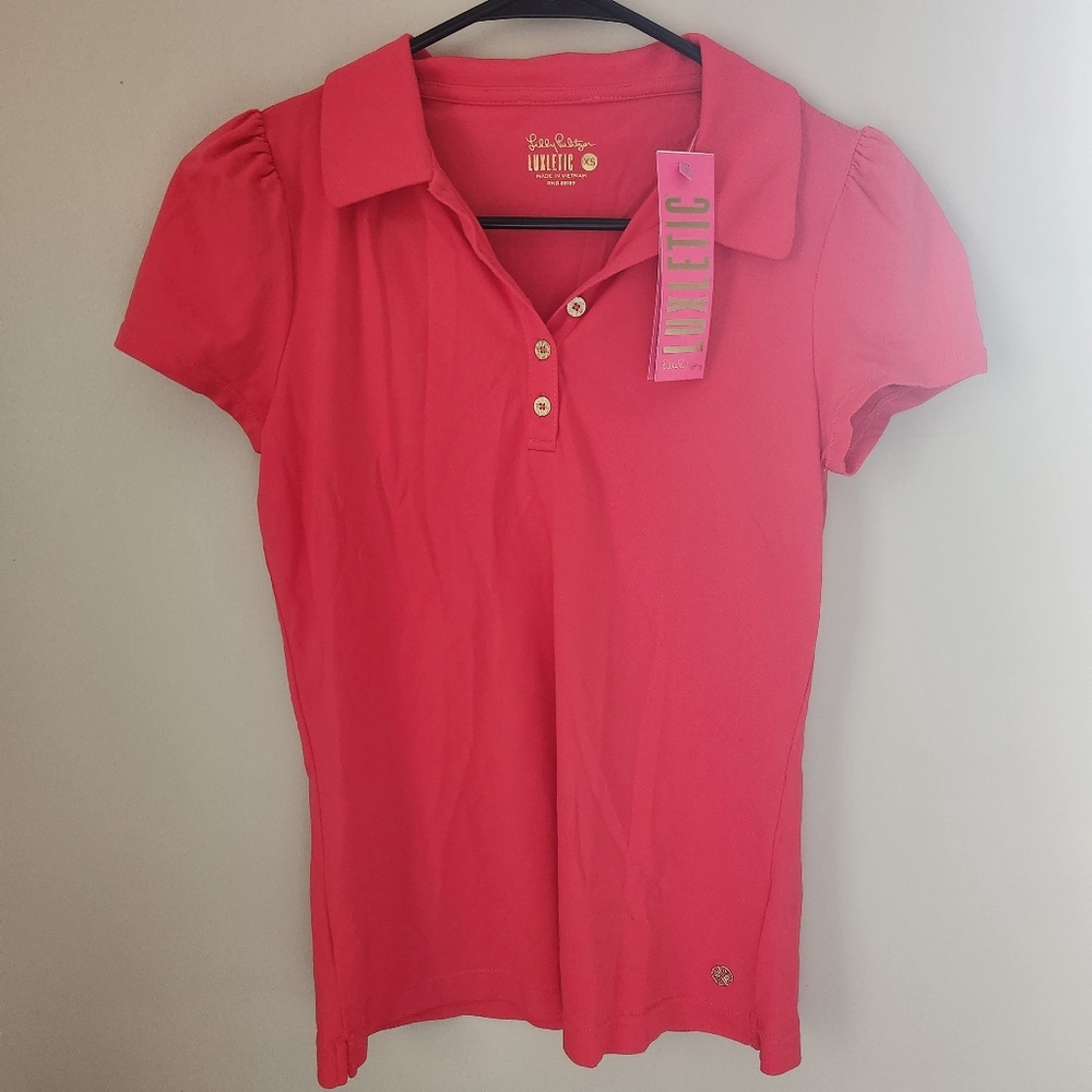 Lilly Pulitzer Luxletic Polo Top